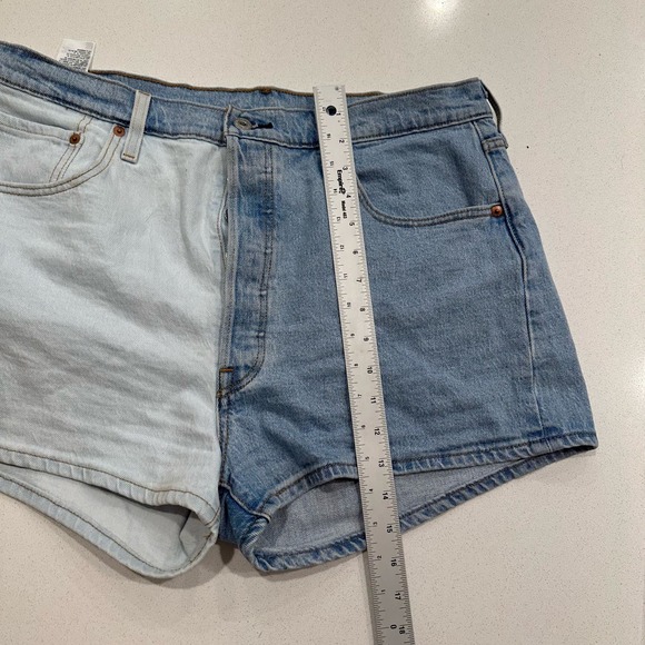 Levi's 501 Origin of Two Minds Original Stretch Shorts sz W34 - Picture 12 of 13